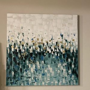 XXL BLUE GRADIENT WALL DÉCOR